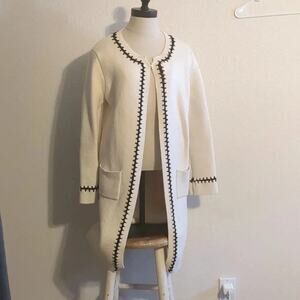 all:row knit long cardigan size Large